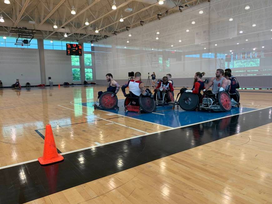 The U.S. wheelchair rugby team will participate in the Paralympics this week. Photo courtesy of ...