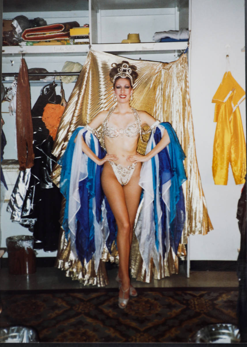 This undated photo shows Jacqueline Koenig in her days as a dancer and showgirl. Koenig is on a ...