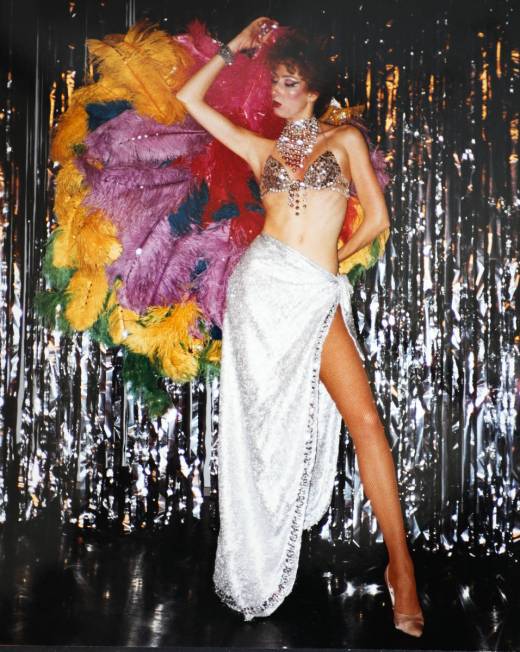 This undated photo shows Jacqueline Koenig in her days as a dancer and showgirl. Koenig is on a ...