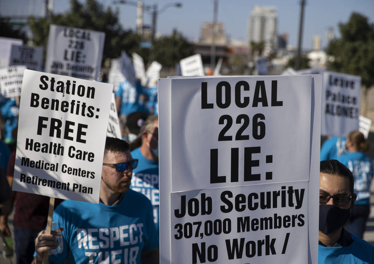 Over one hundred demonstrators took part in an ant-union protest organized by employees of Stat ...