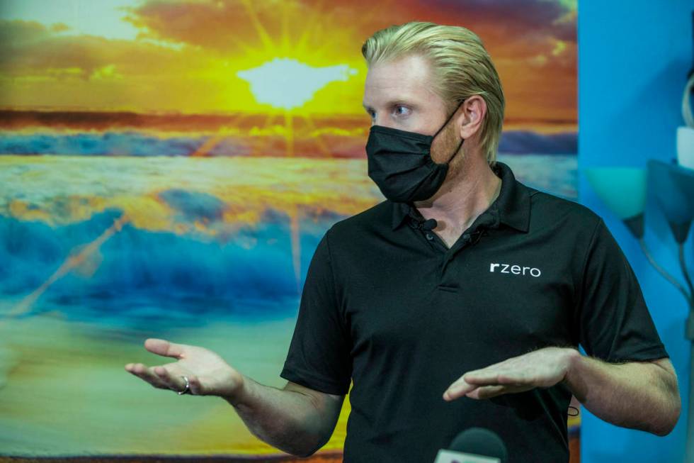 R-Zero CEO and co-founder Grant Morgan talks about the 372 Arc UV-C system and the Clark County ...