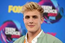 Internet personality Jake Paul is shown on Aug. 13, 2017. (Photo by Jordan Strauss/Invision/AP, ...