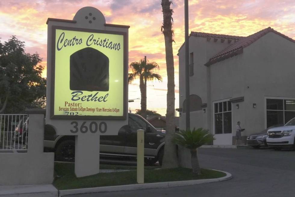 Centro Cristiano Bethel church in Las Vegas, seen on August 30, 2021. (James Schaeffer/Las Vega ...