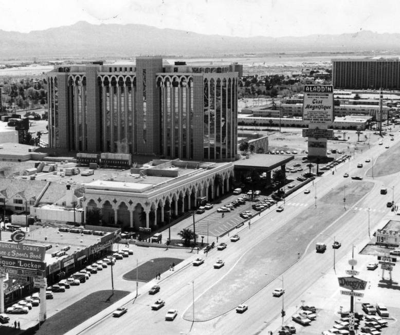 The Aladdin Hotel in 1980. (Review-Journal photo)