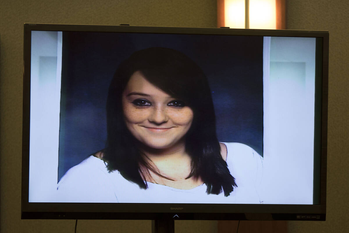 A photo taken two days before Alyssa Otremba's death is displayed during the penalty phase of t ...
