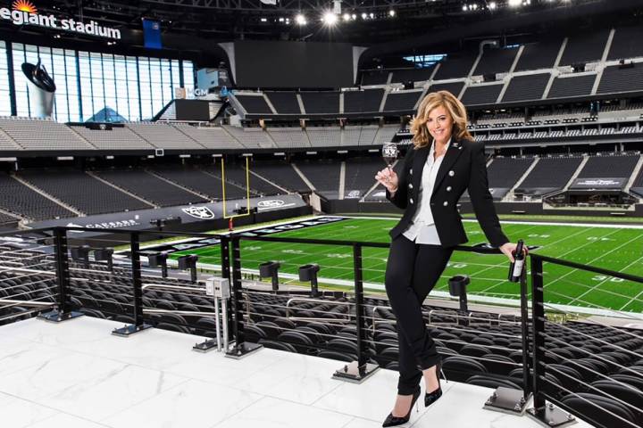 Sandra Taylor is the head sommelier at Allegiant Stadium. (Mona Shield Payne)