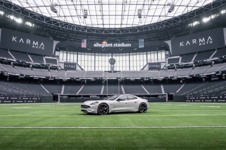 Karma Automotive was named the “Official Luxury Vehicle of the Las Vegas Raiders and Allegian ...