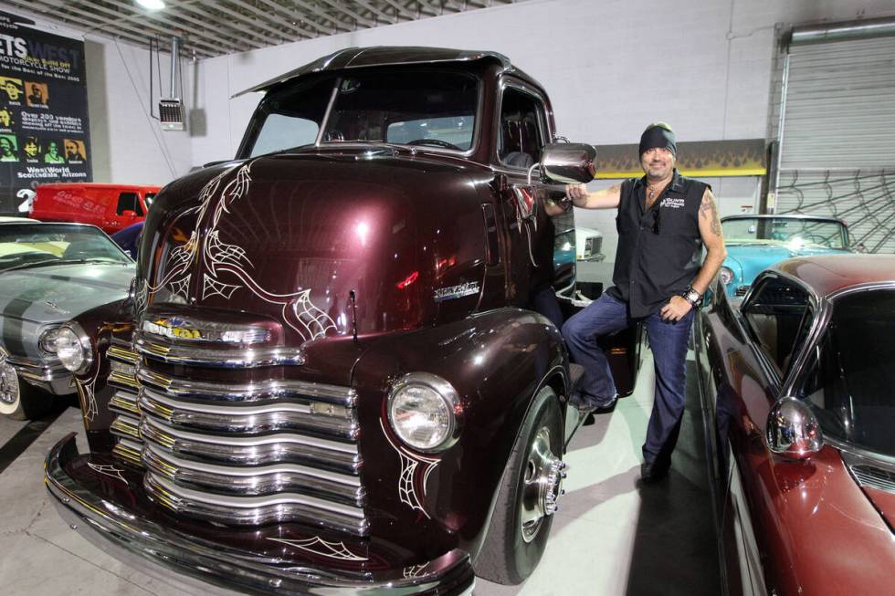 Danny Koker stands next to a 1947 Chevrolet COE (Cab Over Engine) truck that he uses to transp ...