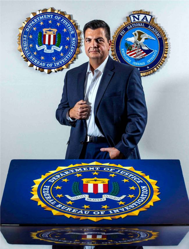 Special agent Daniel Leon on Wednesday, Aug. 18, 2021, at the Las Vegas FBI field office. (L.E. ...