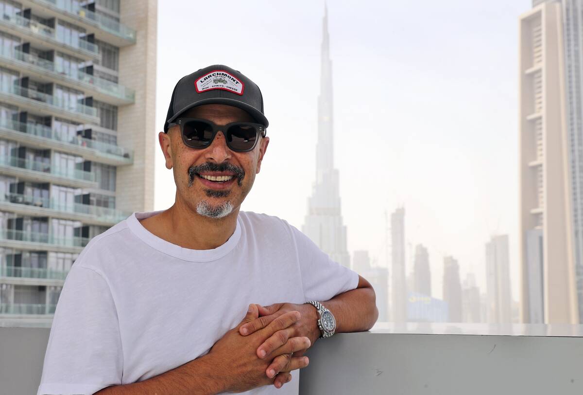 Stand-up comedian Maz Jobrani poses in Dubai, United Arab Emirates, Tuesday, May 25, 2021. He h ...