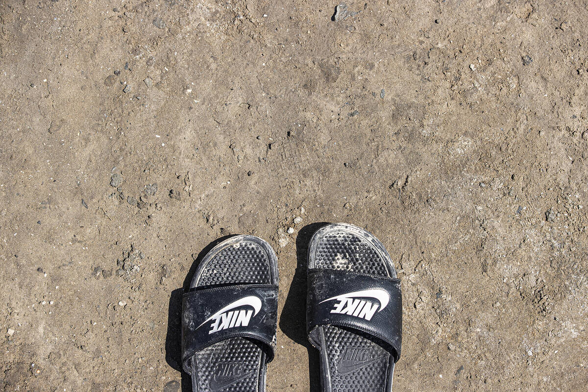 People flocked to Boulder Beach to stay cool in Lake Mead on Labor Day on Monday, Sept. 6, 2021 ...