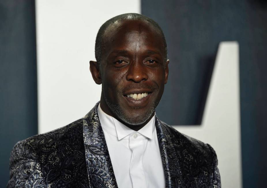 In this Sunday, Feb. 9, 2020, file photo, Michael K. Williams arrives at the Vanity Fair Oscar ...
