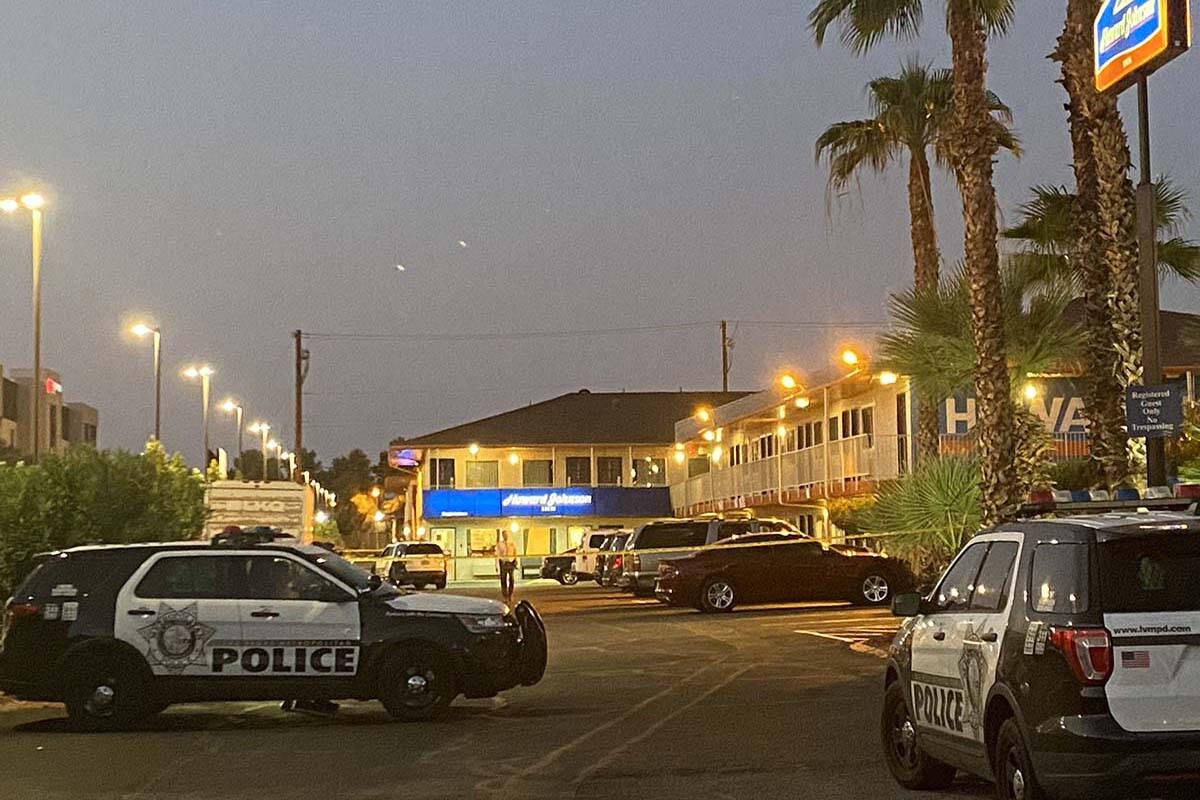 Las Vegas police are investigating a homicide at a motel just off the Las Vegas Strip. (Glenn P ...