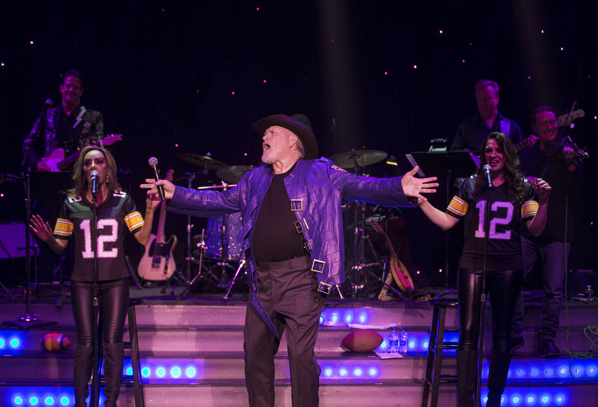 Legendary NFL quarterback and broadcaster Terry Bradshaw performs during “The Terry Brad ...