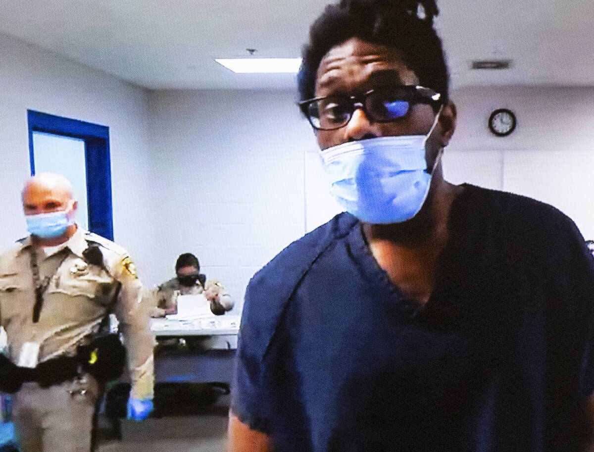 Jarrid Johnson, who in 2018 confessed to killing a homeless man and drinking his blood, appears ...