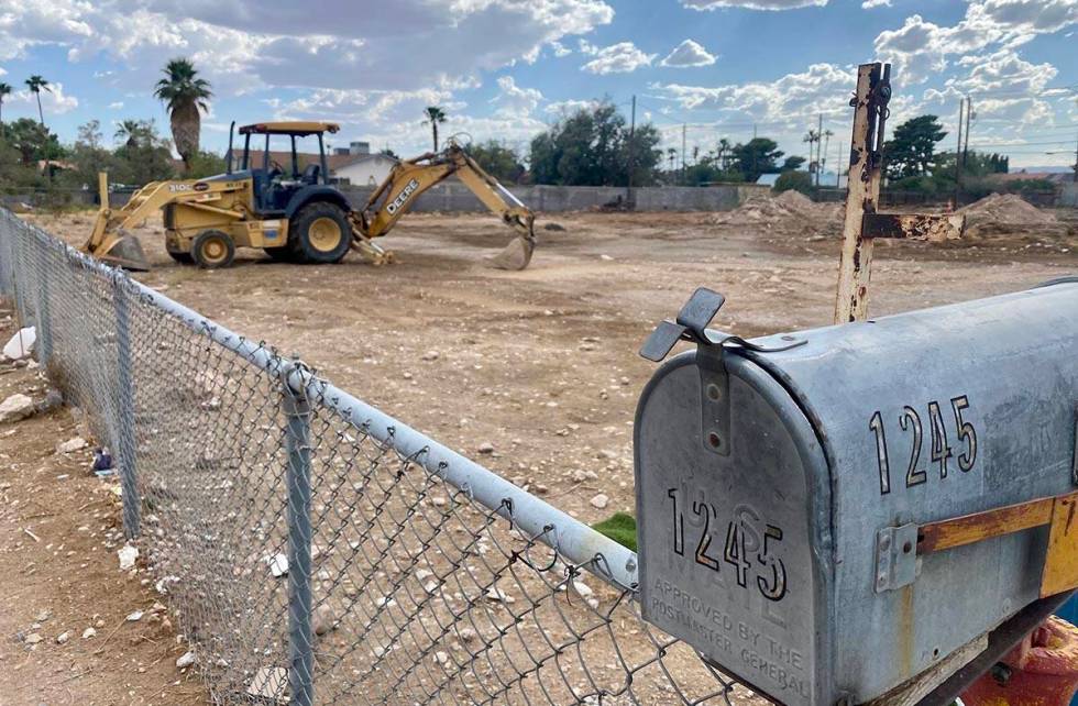 A construction site at 1245 Lindell Road where three construction workers were outside of a tru ...