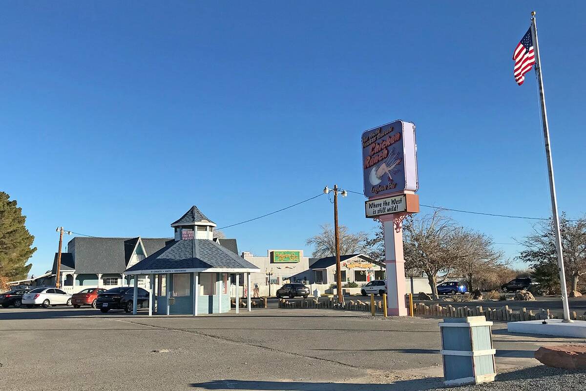 The Chicken Ranch brothel in Pahrump, seen in 2019. (Pahrump Valley Times)