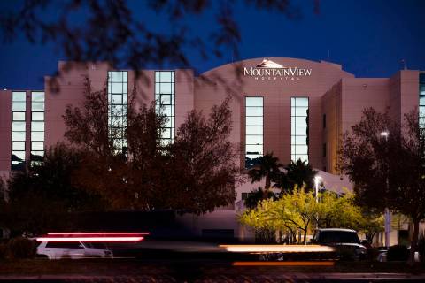 MountainView Hospital in Las Vegas. Data from early September shows that staffed beds were more ...