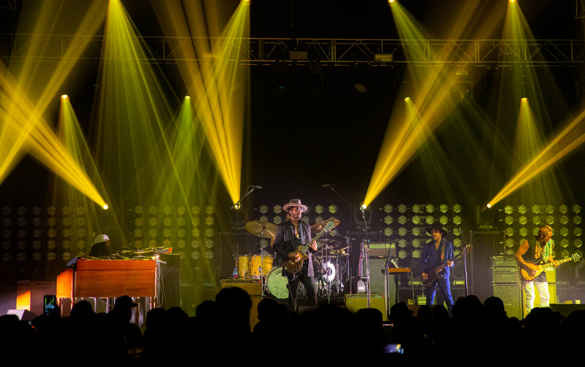 Gary Clark Jr. is shown at the Theater at Virgin Hotels Las Vegas on Saturday, Sept. 11, 2021. ...