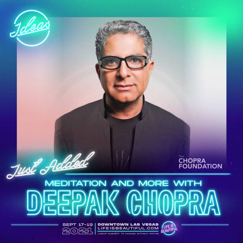 Deepak Chopra, a world-renowned pioneer in personal transformation and founder of The Chopra Fo ...