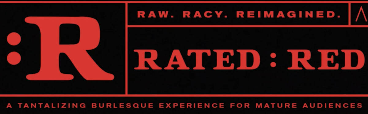The logo for "Rated Red," opening Oct. 1 at Area 15. (Area15)