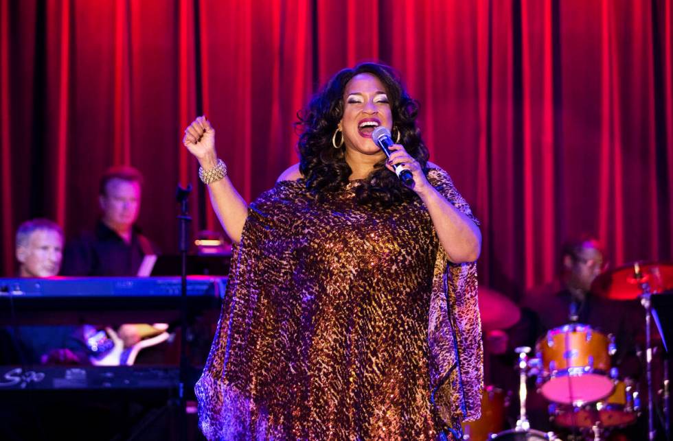 Michelle Johnson, known as “Las Vegas' First Lady of Jazz,” performs at the Itali ...