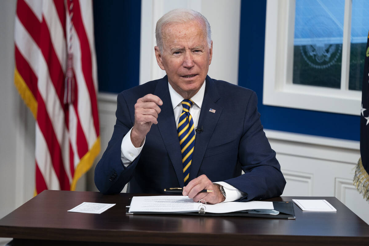 President Joe Biden delivers remarks to the Major Economies Forum on Energy and Climate, in the ...