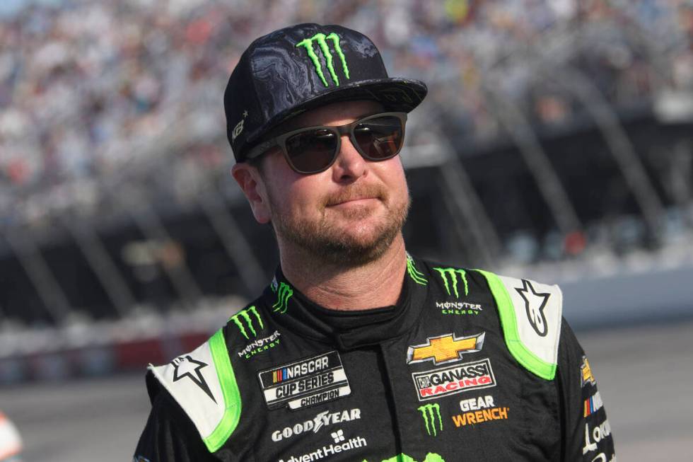 Kurt Busch waits to race in a NASCAR Cup Series auto race Sunday, Sept. 5, 2021, in Darlington, ...