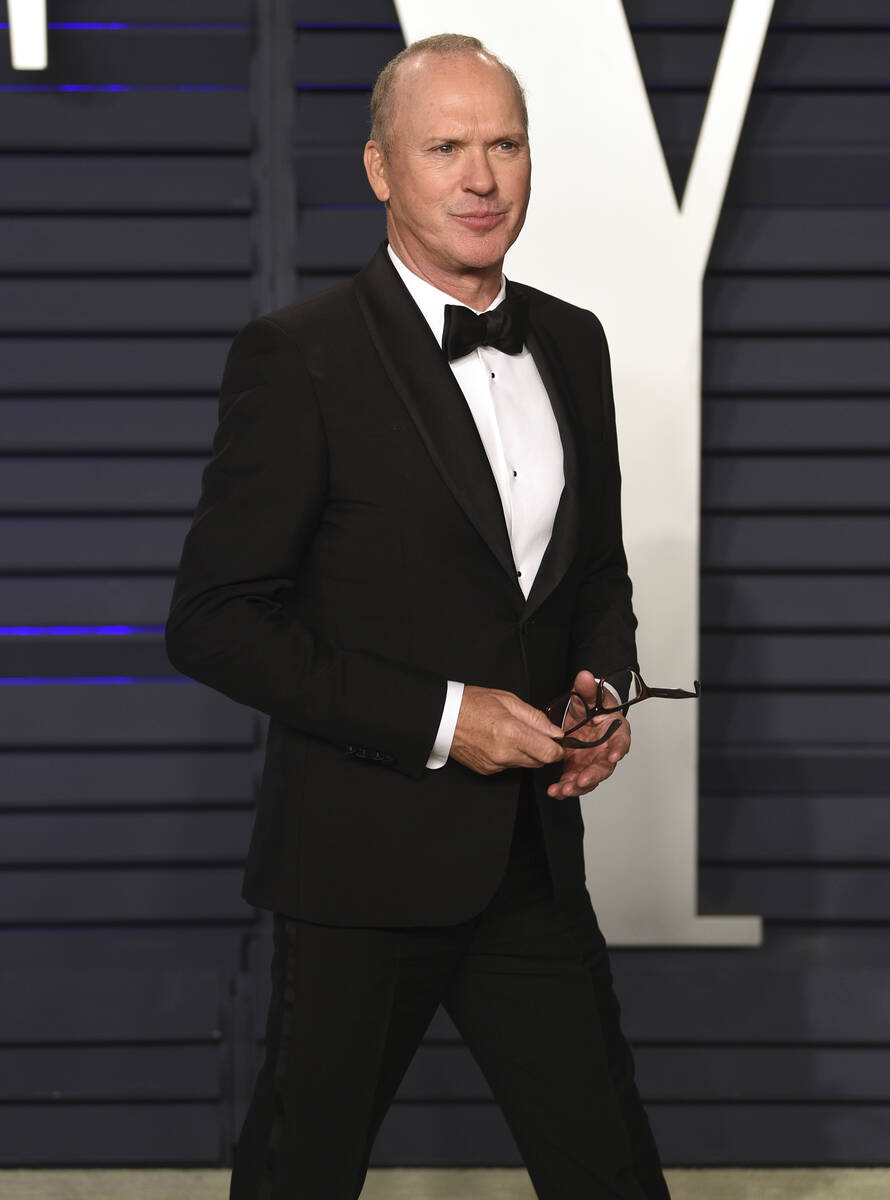 Michael Keaton arrives at the Vanity Fair Oscar Party on Feb. 24, 2019, in Beverly Hills, Calif ...