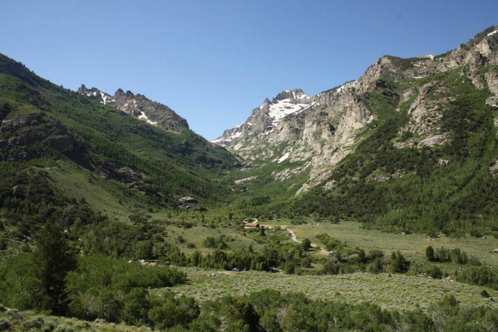 The Lamoille Canyon Scenic Byway in the Ruby Mountains just east of Elko is seen in this 2012 f ...