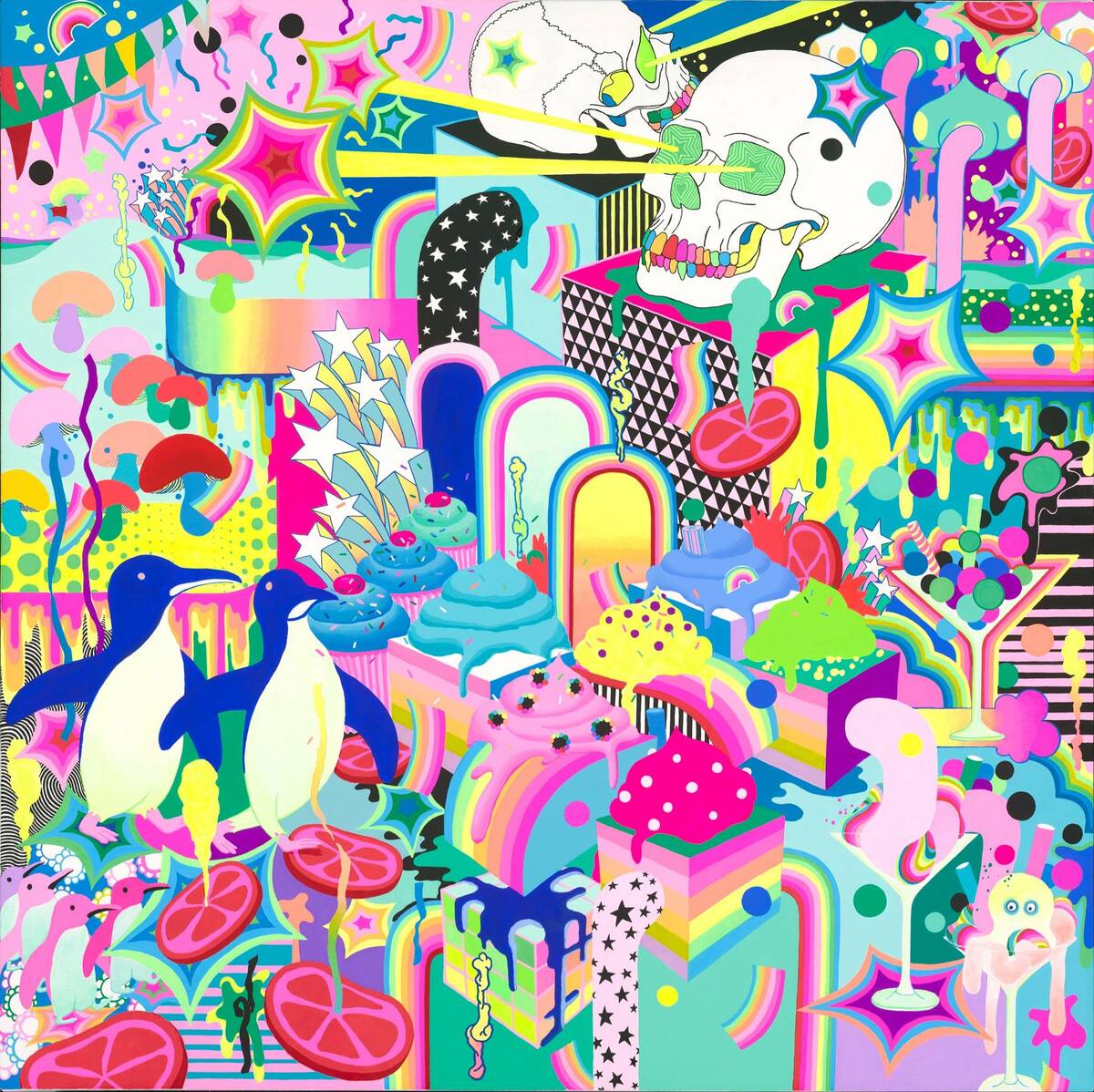 "Psycho Pop Party" by Adehla Lee will be displayed at Superfrico, which opens alongside "Opium" ...