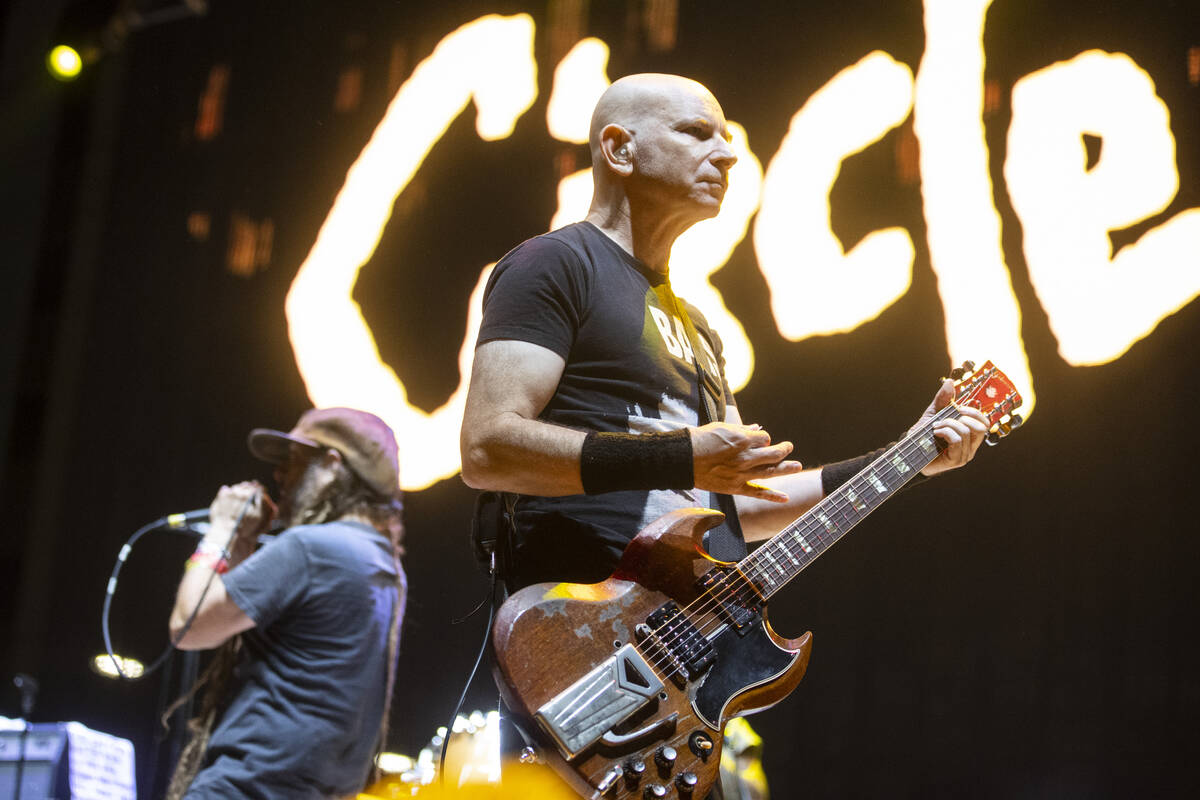 Circle Jerks performs during the Punk Rock Bowling Music Festival at the Downtown Las Vegas Eve ...