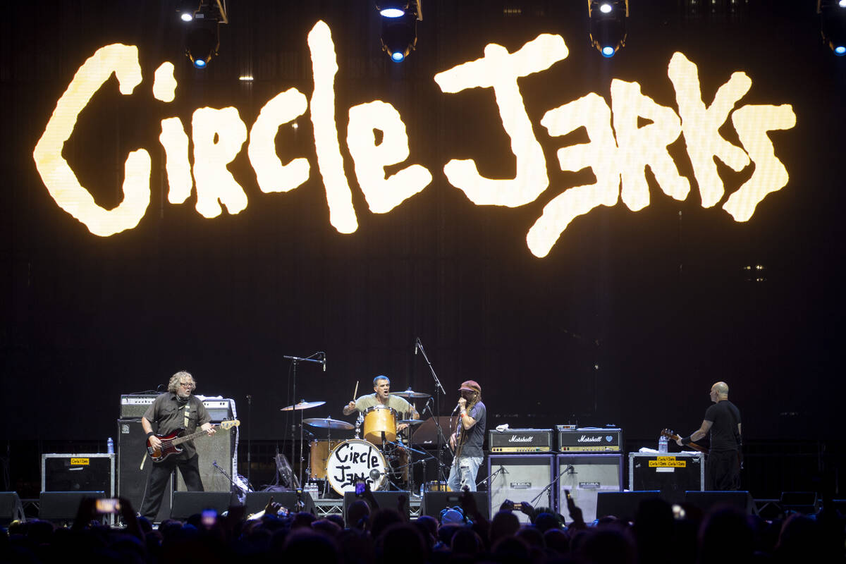 Circle Jerks performs during the Punk Rock Bowling Music Festival at the Downtown Las Vegas Eve ...