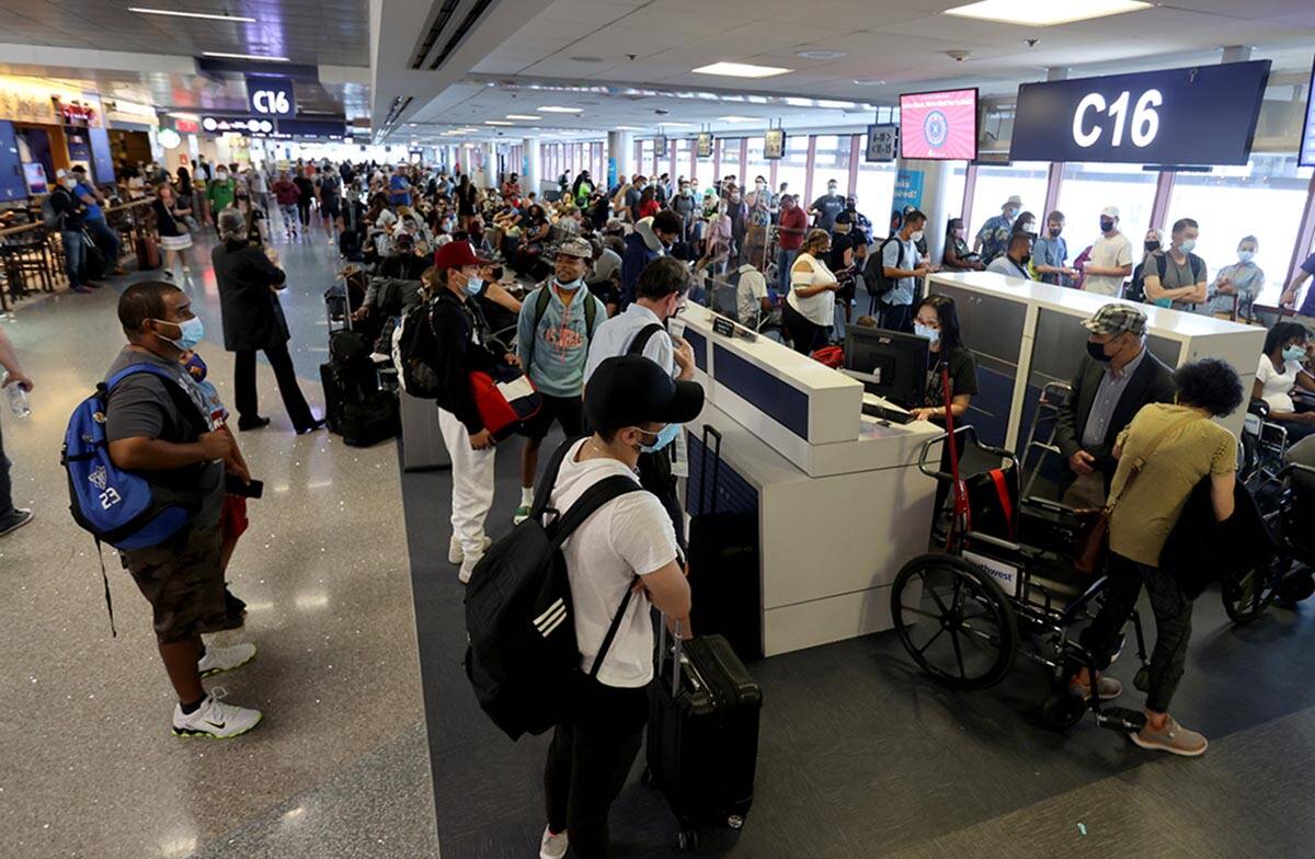 In August 3.8 million travelers passed through McCarran International Airport’s gates. (K.M. ...