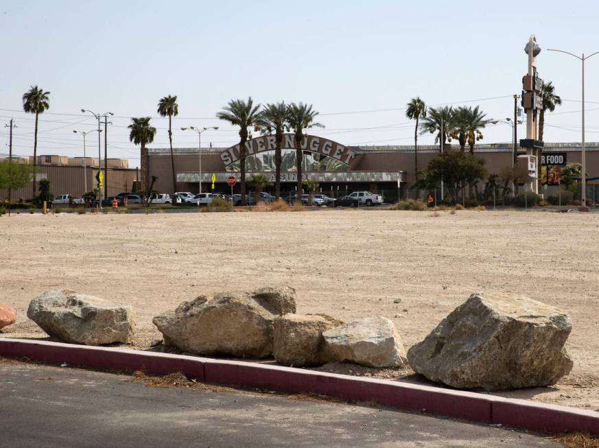 A vacant lot occupied by the sprawling property is seen in front of Maya Cinemas, on Tuesday, S ...