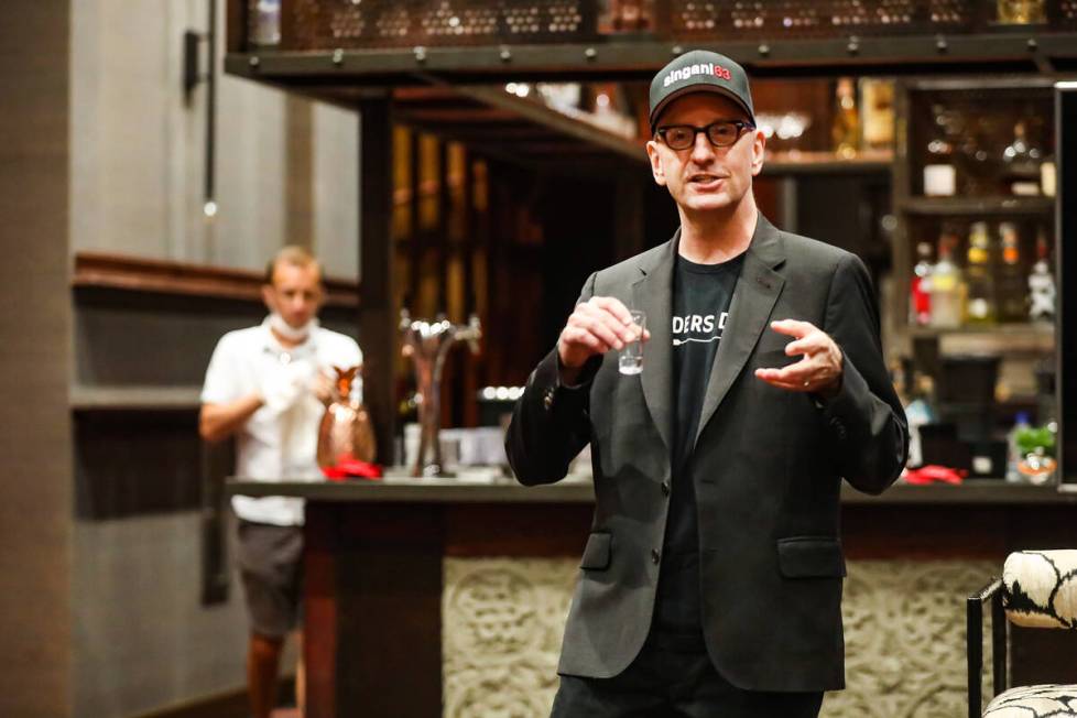 Oscar-winning director Steven Soderbergh talks about Singani 63, a liquor brand he launched, to ...