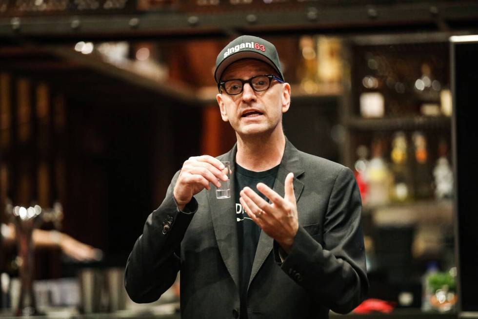 Oscar-winning director Steven Soderbergh talks about Singani 63, a liquor brand he launched, to ...