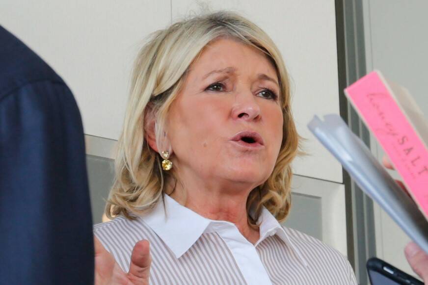 Martha Stewart talks with people during a Q&A session during the Martha Stewart Wine & Food Exp ...