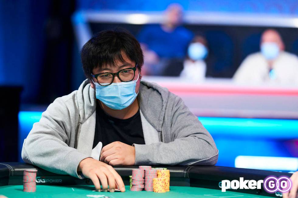 Long Ma at the final table of the $500 buy-in The Reunion No-limit Hold'em at the World Series ...