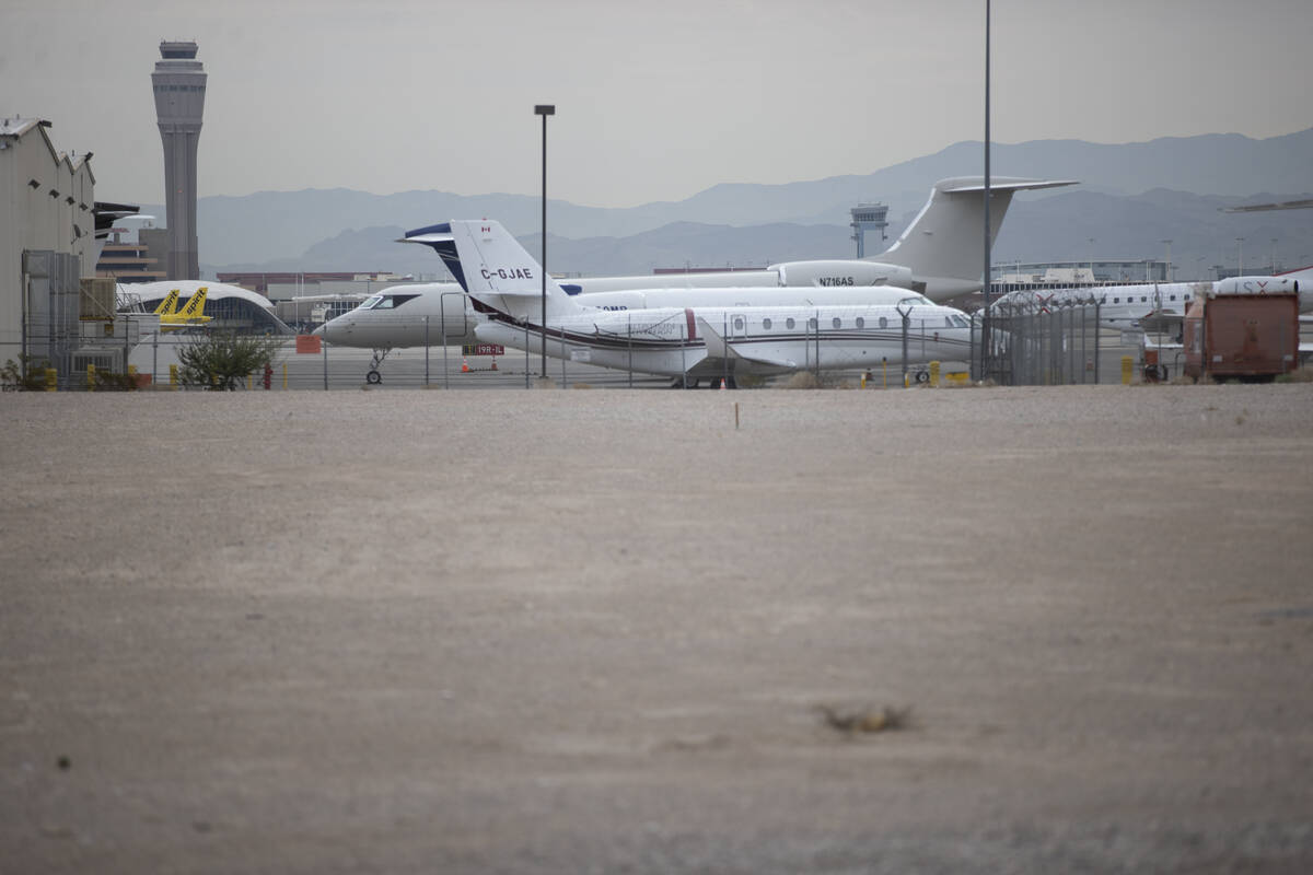 A vacant lot on Las Vegas Boulevard and adjacent to McCarran International Airport in Las Vegas ...