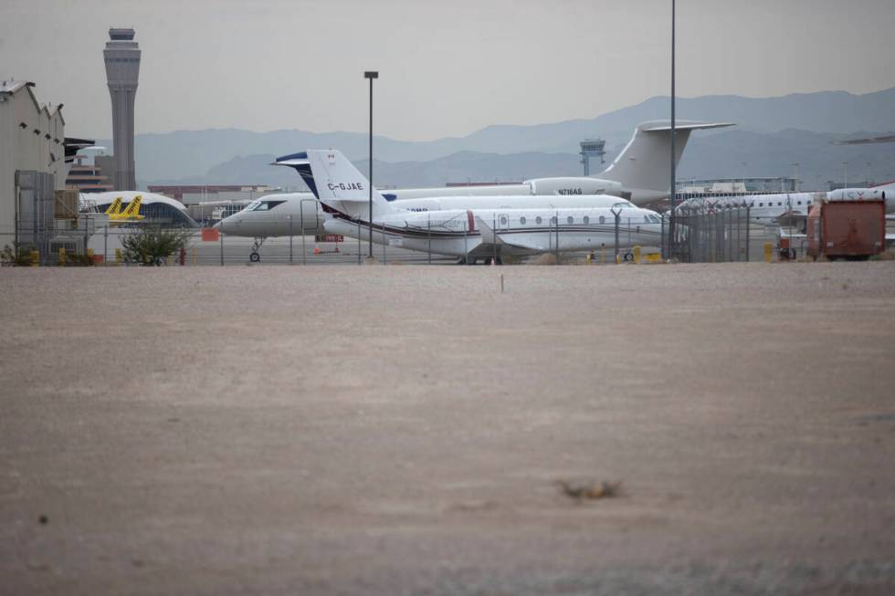 A vacant lot on Las Vegas Boulevard and adjacent to McCarran International Airport in Las Vegas ...