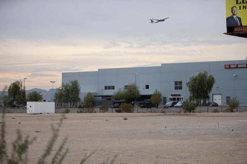 A vacant lot on Las Vegas Boulevard and adjacent to McCarran International Airport in Las Vegas ...