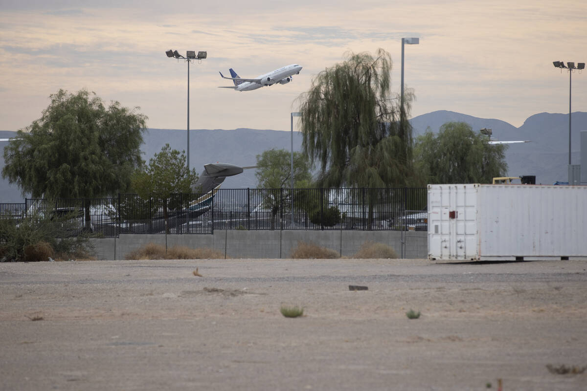 A vacant lot on Las Vegas Boulevard and adjacent to McCarran International Airport in Las Vegas ...