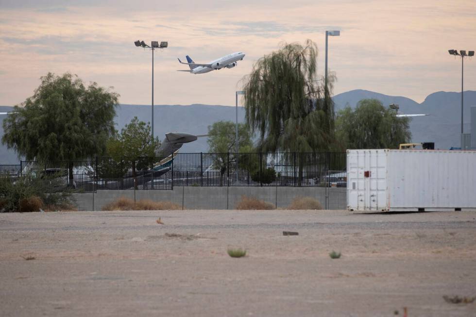 A vacant lot on Las Vegas Boulevard and adjacent to McCarran International Airport in Las Vegas ...