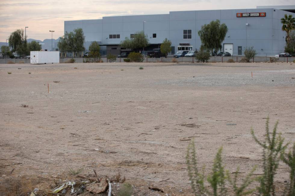 A vacant lot on Las Vegas Boulevard and adjacent to McCarran International Airport in Las Vegas ...