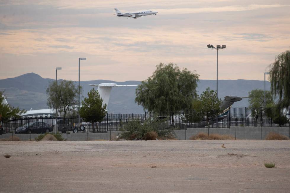 A vacant lot on Las Vegas Boulevard and adjacent to McCarran International Airport in Las Vegas ...