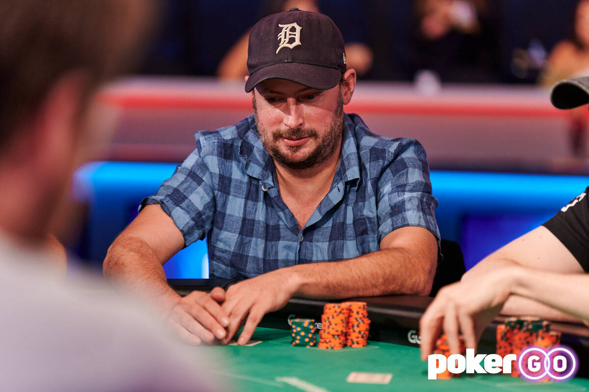 Nate Silver at the final table of the $10,000 buy-in Limit Hold'em Championship at the World Se ...
