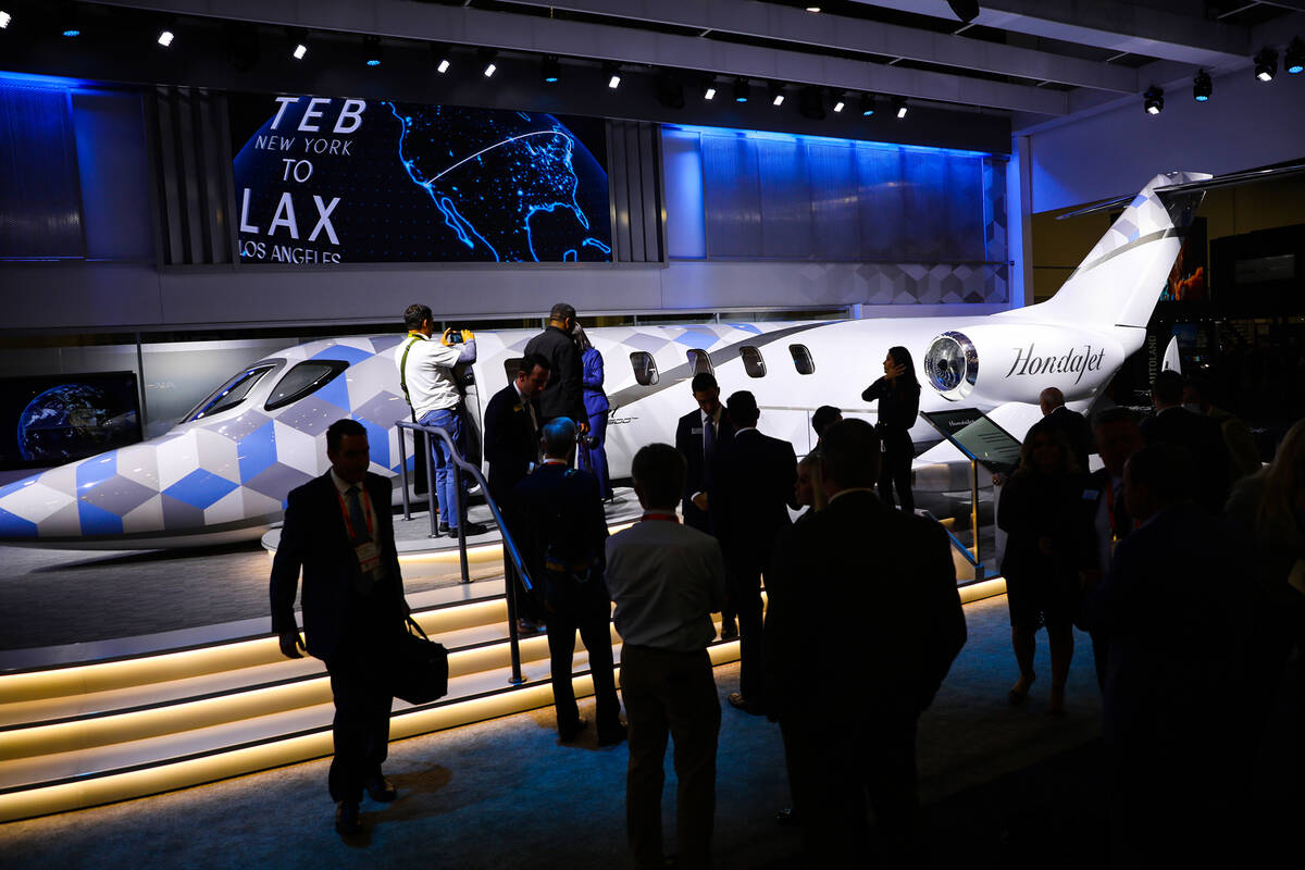 The showroom floor at the National Business Aviation Association Business Aviation Convention & ...