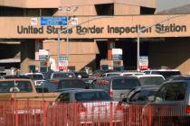 Cars enter the U.S. from Tijuana, Mexico, at the San Ysidro Port of Entry in 2002. (AP Photo/De ...