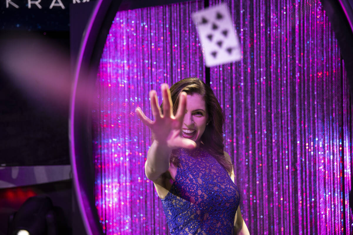 Magician Jen Kramer, who headlines in "The Magic of Jen Kramer" at the Westgate, pose ...